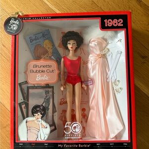 Barbie 50th anniversary 1962 Brunette Bubble Cut Doll